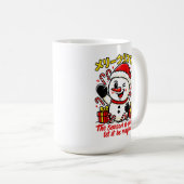Classic Merry Christmas Snowman Mug Elegant Festiv Kaffeetasse (VorderseiteRechts)