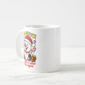 Classic Merry Christmas Snowman Mug Elegant Festiv Kaffeetasse (Vorderseite Links)