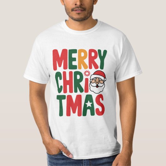Classic Merry Christmas T-Shirt for Festive Cheer (Vorderseite)