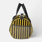 Classic Metallic Gold and Black Striped Duffle Bag (Rechts)