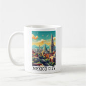 Classic Mexico City CDMX Retro Vintage Travel Kaffeetasse (Links)