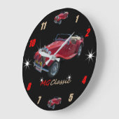 Classic MG Roadster Wallclock Große Wanduhr (Winkel)