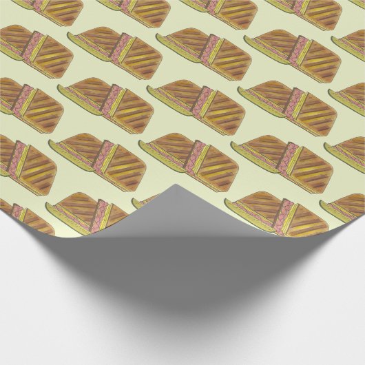 Classic Miami Cuban Sandwich Ham Pork Schweizer Kä Geschenkpapier (Ecke)