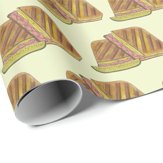 Classic Miami Cuban Sandwich Ham Pork Schweizer Kä Geschenkpapier (Rolleneckpunkt)