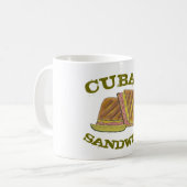 Classic Miami Cuban Sandwich Ham Pork Schweizer Kä Kaffeetasse (Vorderseite Links)