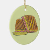 Classic Miami Cuban Sandwich Ham Pork Schweizer Kä Keramik Ornament (Rechts)