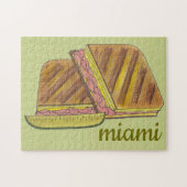 Classic Miami Cuban Sandwich Ham Pork Schweizer Kä Puzzle (Horizontal)