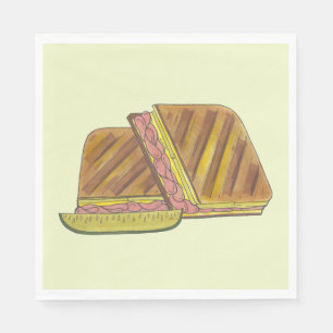 Classic Miami Cuban Sandwich Ham Pork Schweizer Kä Serviette