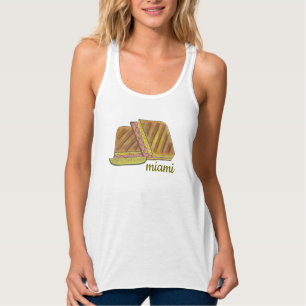 Classic Miami Cuban Sandwich Ham Pork Schweizer Kä Tank Top