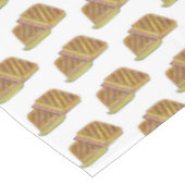 Classic Miami Cuban Sandwich Ham Pork Schweizer Kä Tischdecke (Schrägansicht)