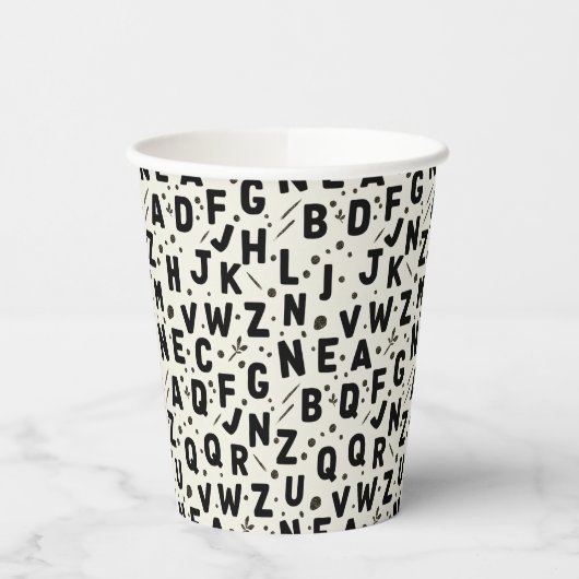 Classic Midnight Scholar Pattern Pappbecher (Links)
