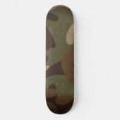Classic Military Camo Pattern Skateboard (Vorderseite)
