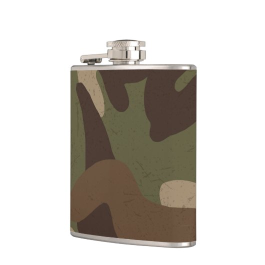 Classic Military Camouflage Pattern Flachmann (Links)