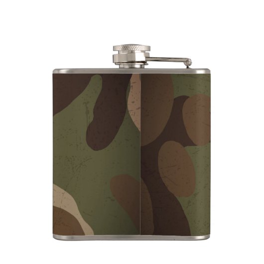 Classic Military Camouflage Pattern Flachmann (Rückseite)