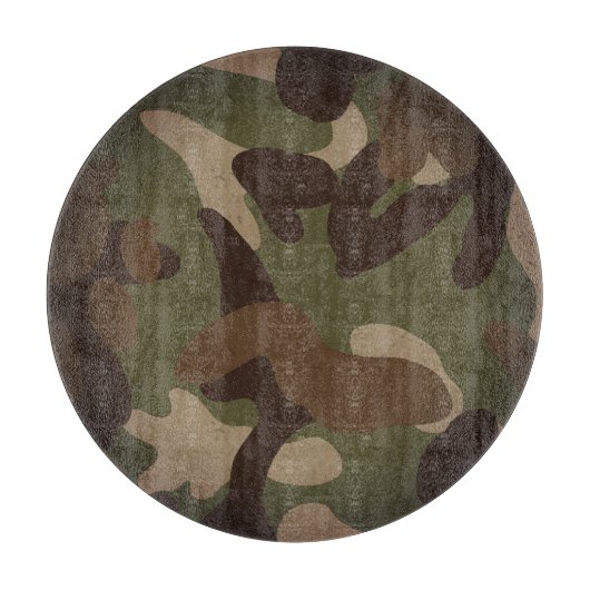 Classic Military Camouflage Pattern Schneidebrett (Vorderseite)