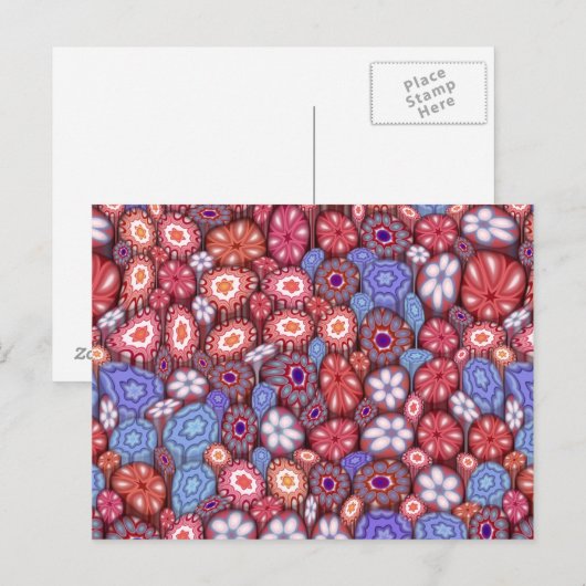 Classic Millefiori Postkarte (Vorne/Hinten)