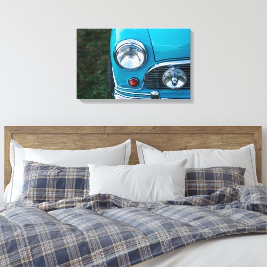 Classic Mini Austin Leinwand (Insitu (Schlafzimmer))