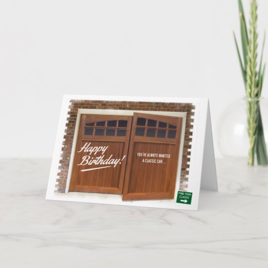 Classic Mini Birthday Card Karte (Vorderseite)