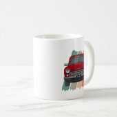 Classic Mini Car Red Kaffeetasse (VorderseiteRechts)