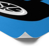 Classic Mini Clubman 1275 GT Poster (Ecke)