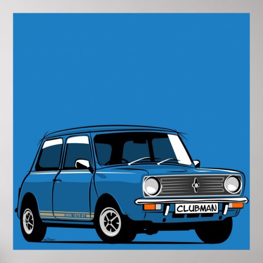 Classic Mini Clubman 1275 GT Poster (Vorne)