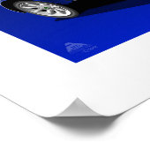 Classic Mini Cooper Poster Illustration (Ecke)