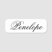 Classic Minimal Personalized Typography Custom Namensschild (Vorderseite)