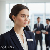 Classic Minimal Personalized Typography Custom Namensschild