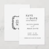 CLASSIC MINIMALIST ELEGANT SAVE THE DATE (Vorne/Hinten)