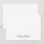 Classic Minimalistisch Calligraphy Script Vielen D Mitteilungskarte (Vorne/Hinten)