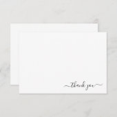 Classic Minimalistisch Dankeschön Note Card Statio Mitteilungskarte (Vorne/Hinten)