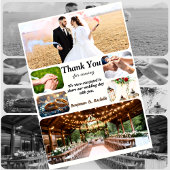 Classic Minimalistisch Wedding Dankeschön Karte W