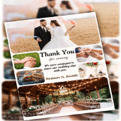 Classic Minimalistisch Wedding Dankeschön Karte W