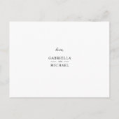 Classic Minimalistisch Werden Sie meine Bridesmaid Einladungspostkarte (Rückseite)