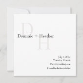 CLASSIC Minimalistische Eleganz mit Foto Save The Date (Vorderseite)