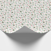 Classic Mistletoe Wrapping Paper Geschenkpapier (Ecke)