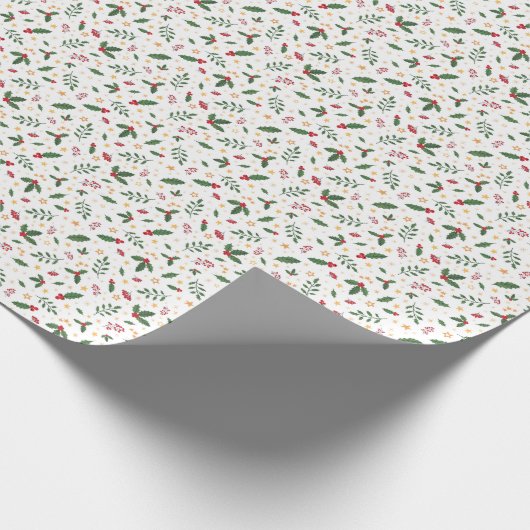 Classic Mistletoe Wrapping Paper Geschenkpapier (Ecke)
