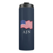 Classic Mit Monogramm American Thermal Tumbler Thermosbecher (Vorderseite)