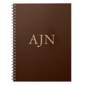 Classic Mit Monogramm Journal Notebook Geschenk Notizblock (Vorderseite)