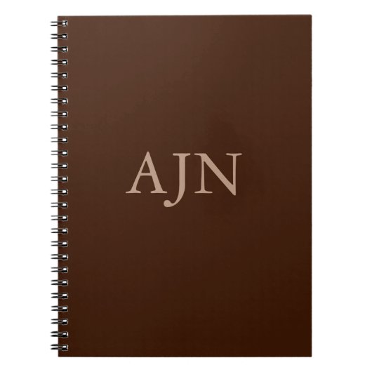 Classic Mit Monogramm Journal Notebook Geschenk Notizblock (Vorderseite)