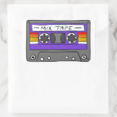 Classic Mix Tape Rechteckiger Aufkleber (Tasche)