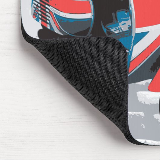 Classic Mod Scooter Mousepad (Ecke)