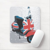 Classic Mod Scooter Mousepad (Mit Mouse)