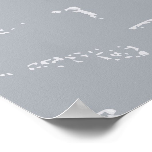 Classic Mod Scooter Poster (Ecke)