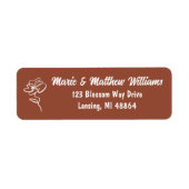 Classic & Modern Burnt Orange Wedding Address (Vorne)