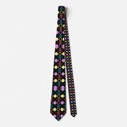 Classic Modern Chic Dots Neck Tie Krawatte (Vorderseite)