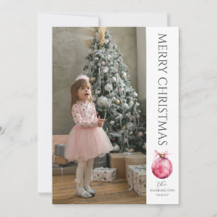 Classic Modern Christmas Foto Feiertagskarte