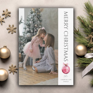 Classic Modern Christmas Foto Feiertagskarte