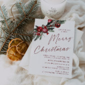 Classic Modern Christmas Party Einladung