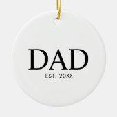 Classic Modern Dad Keramik Ornament (Vorne)